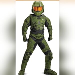 Halo Master Chief Suit, Kids Master Chief Helmet and Armor Jumpsuit